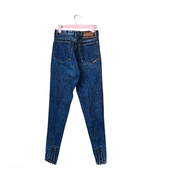 NWT VINTAGE 80's JORDACHE ACID WASH JEANS W ZIPPER DETAIL - Picture 3 of 13